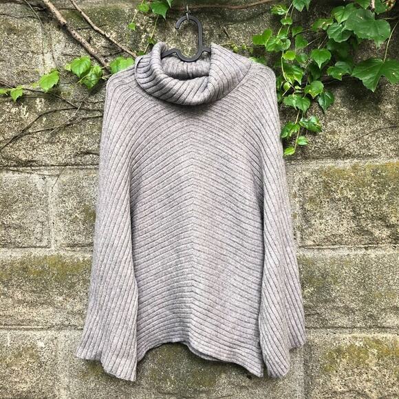 Slate and Willow Rib Knit Dolman Turtleneck Large - Picture 2 of 8